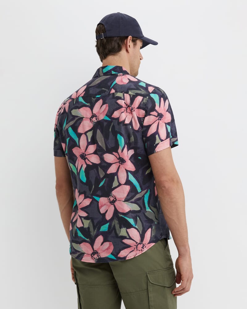 Lane Print Shirt in GREEN