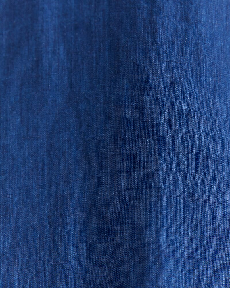 Long Sleeve Linen Shirt in INDIGO