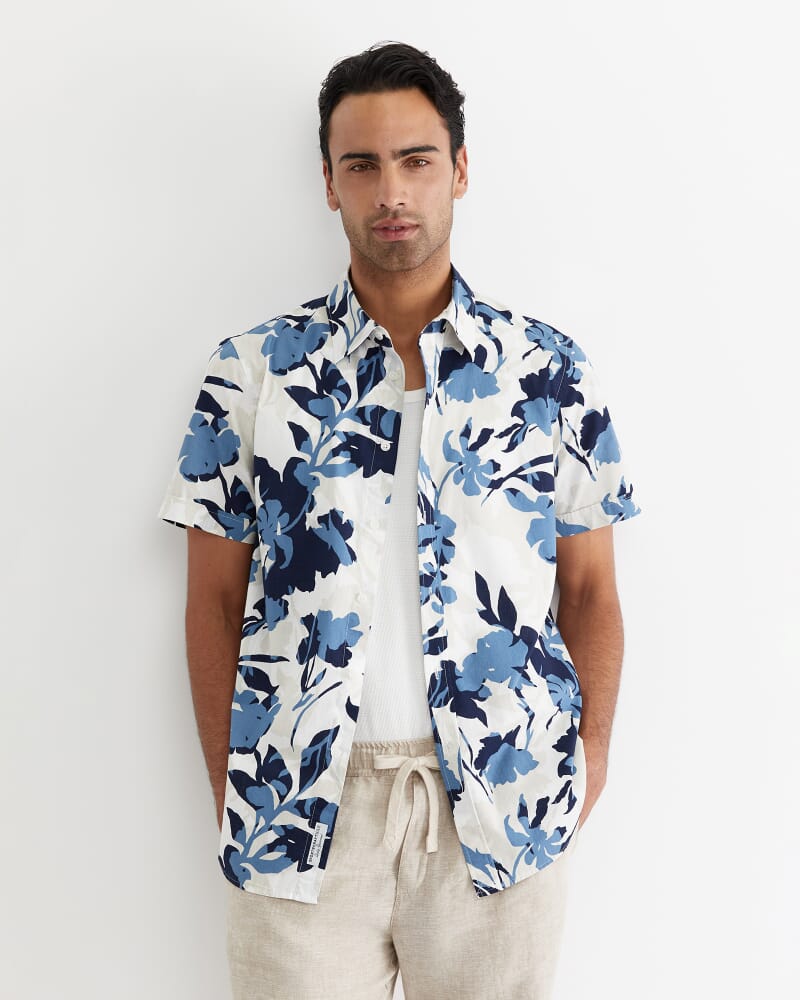 Dyer Short Sleeve Shirt in BLUE MULTI