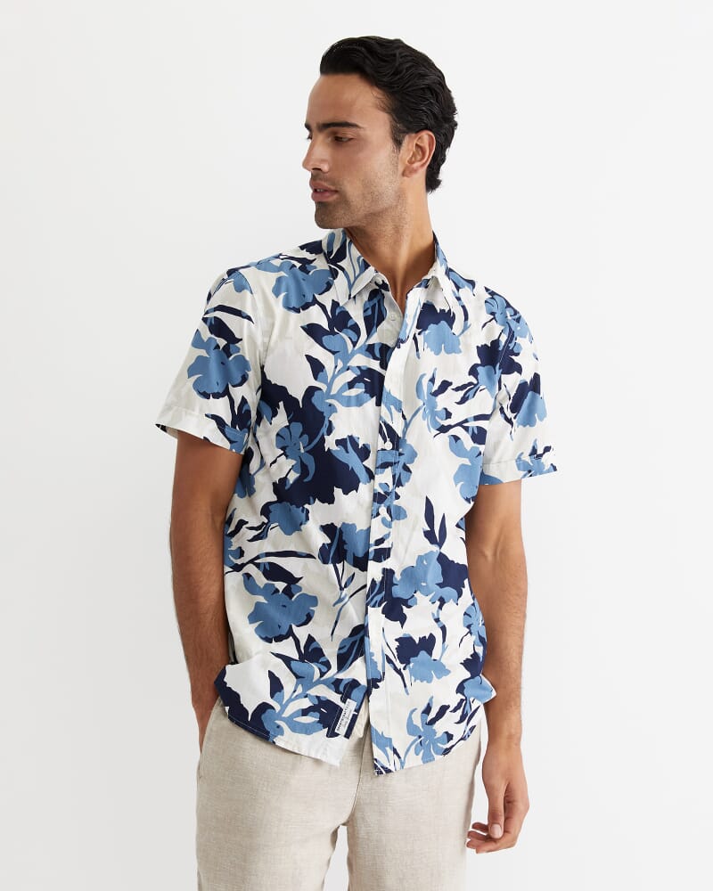 Dyer Short Sleeve Shirt in BLUE MULTI