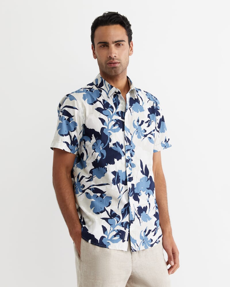 Dyer Short Sleeve Shirt in BLUE MULTI