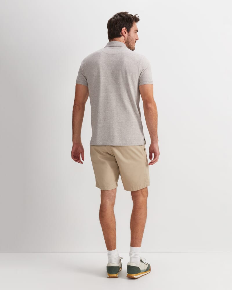 SC Melange Pique Polo in WHEAT