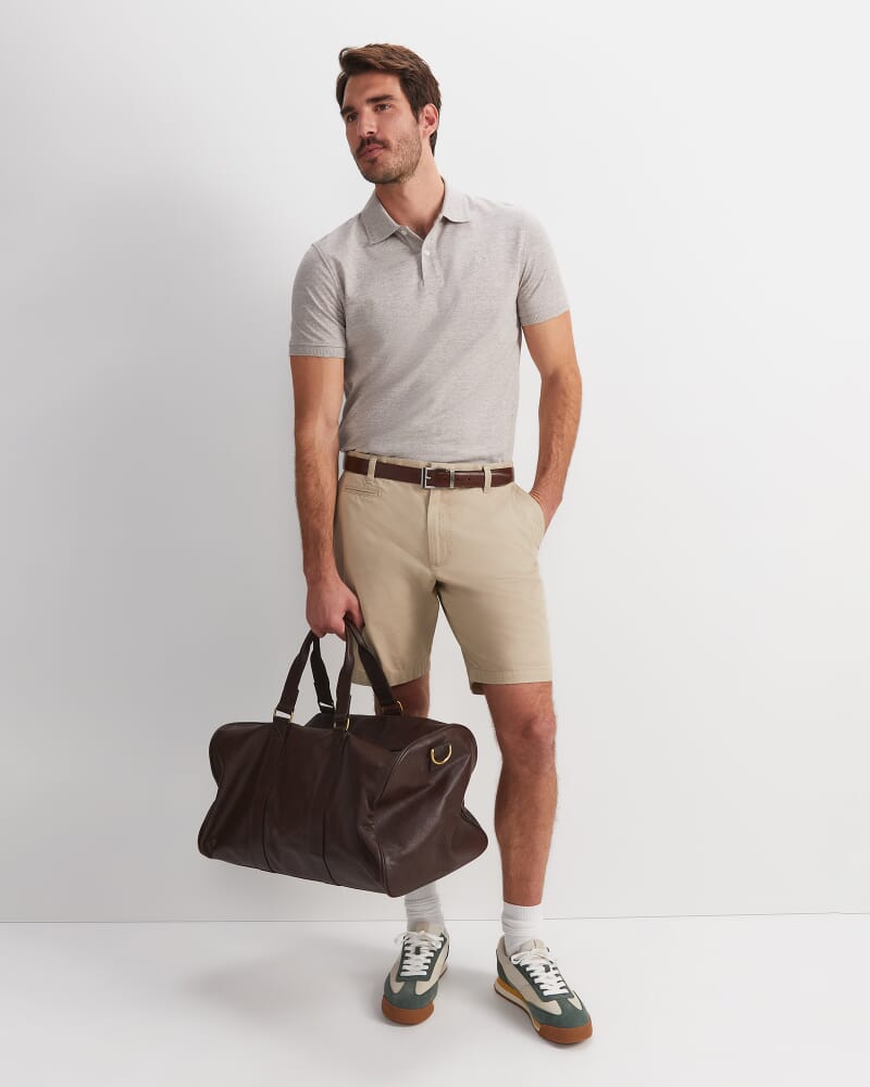 SC Melange Pique Polo in WHEAT
