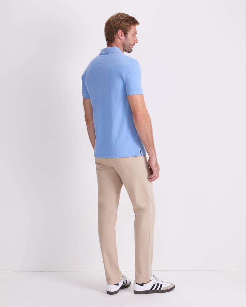 SC Melange Pique Polo in BLUE