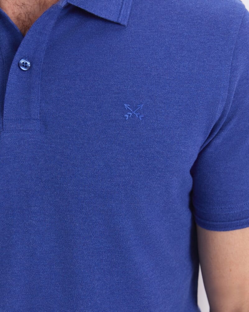 SC Melange Pique Polo in INDIGO