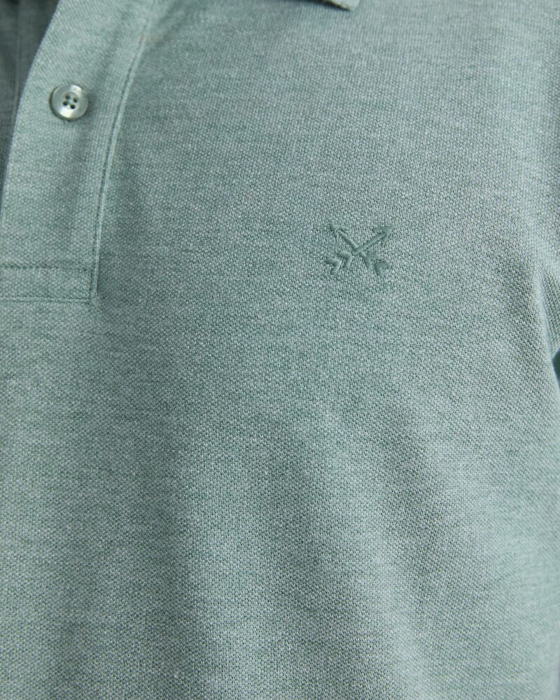 SC Melange Pique Polo in MALACHITE