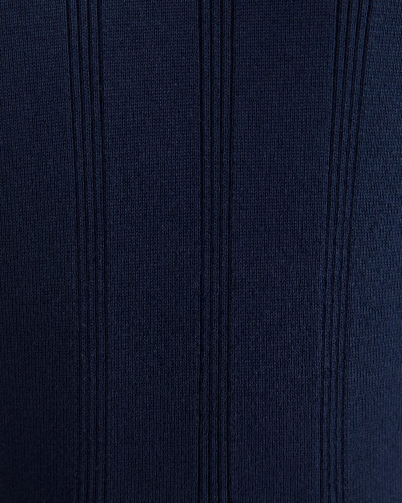 Braddon Knit Polo in NAVY