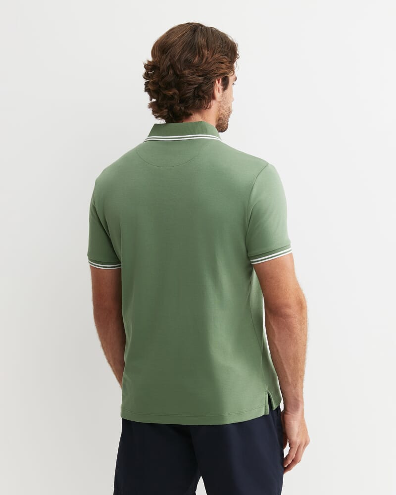 Manning Short Sleeve Polo in ELM