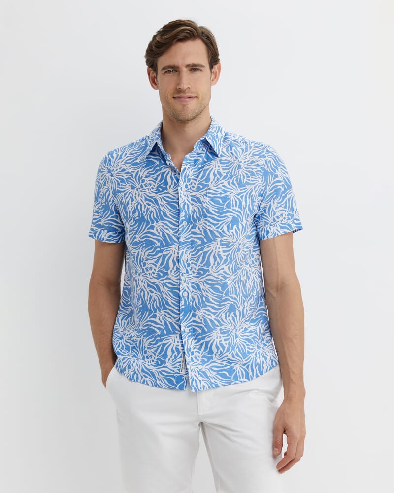 Hogan Short Sleeve Shirt in BLUE MULTI