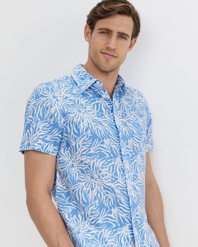 Hogan Short Sleeve Shirt in BLUE MULTI