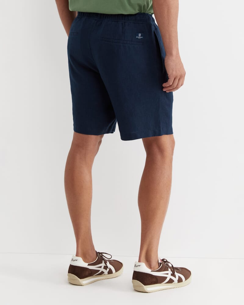 Caffery Linen Short in NAVY