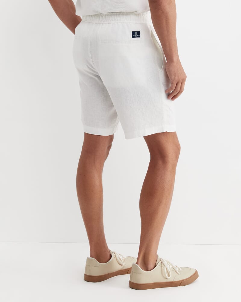 Caffery Linen Short in WHITE