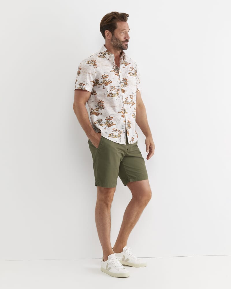 Somers Short Sleeve Cotton Shirt in MULTI