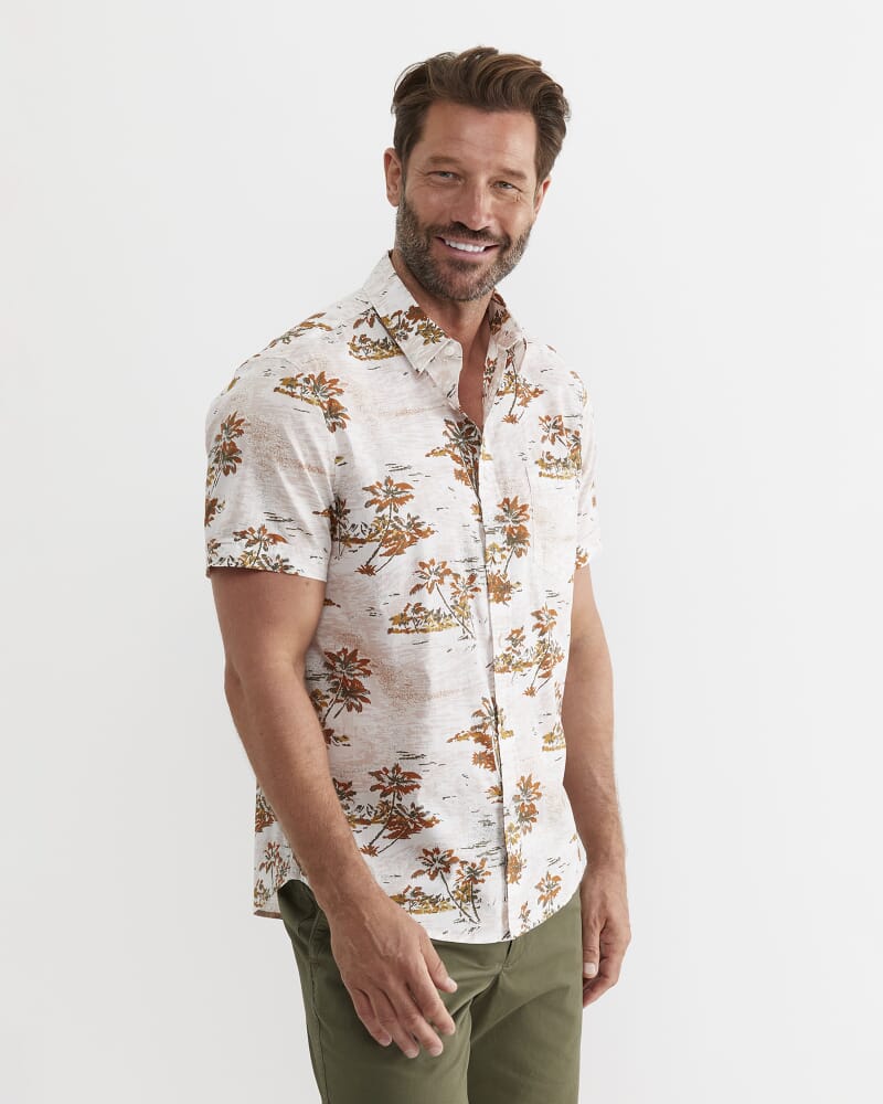 Somers Short Sleeve Cotton Shirt in MULTI