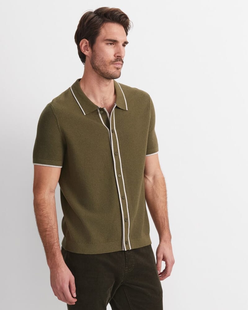 Supple Short Sleeve Shirt in KHAKI