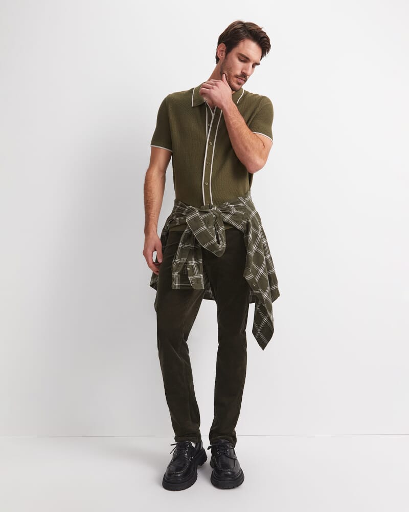 Supple Short Sleeve Shirt in KHAKI