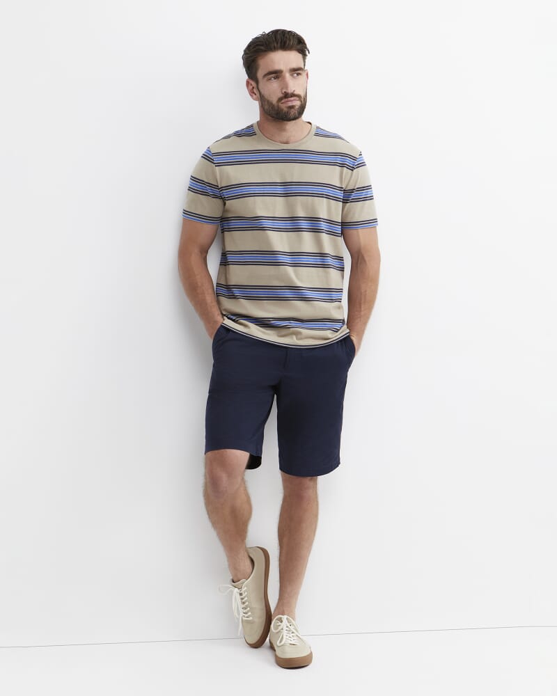 Harden Stripe Tee in NATURAL