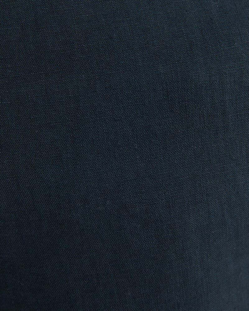 Holland Linen Short in WASHED BLACK