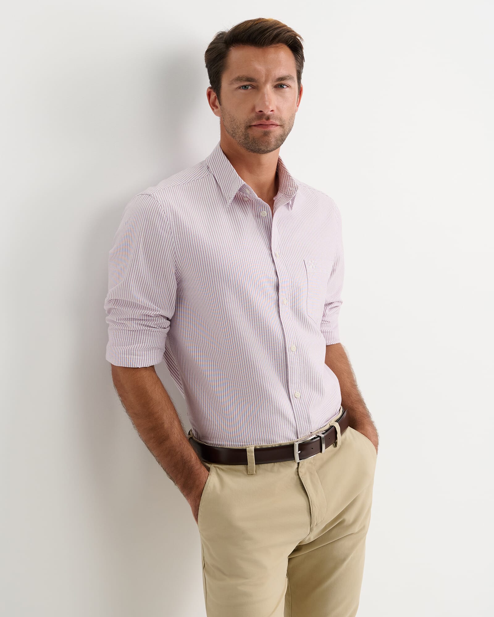 Oxford Stripe Long Sleeve Shirt