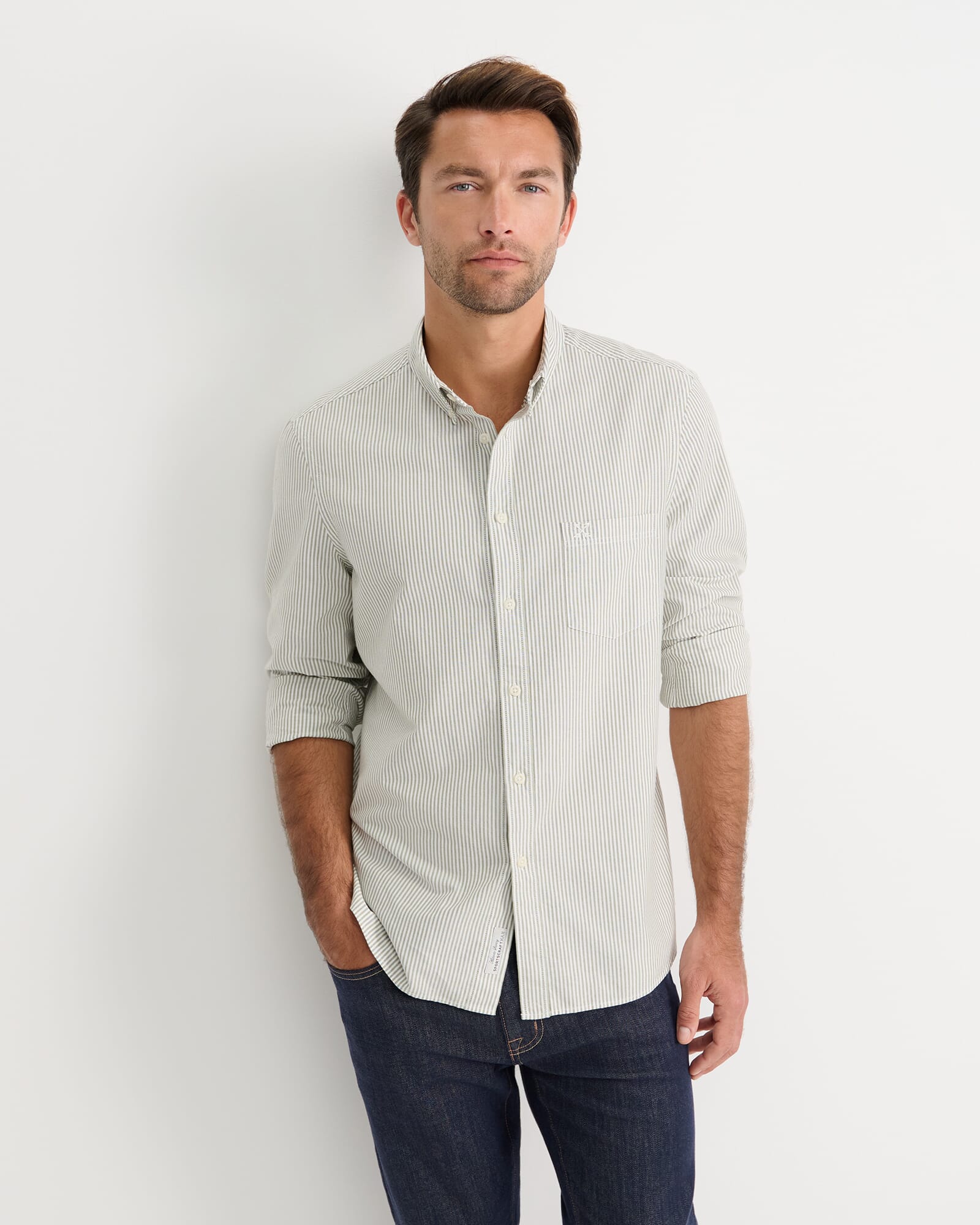 Oxford Stripe Long Sleeve Shirt