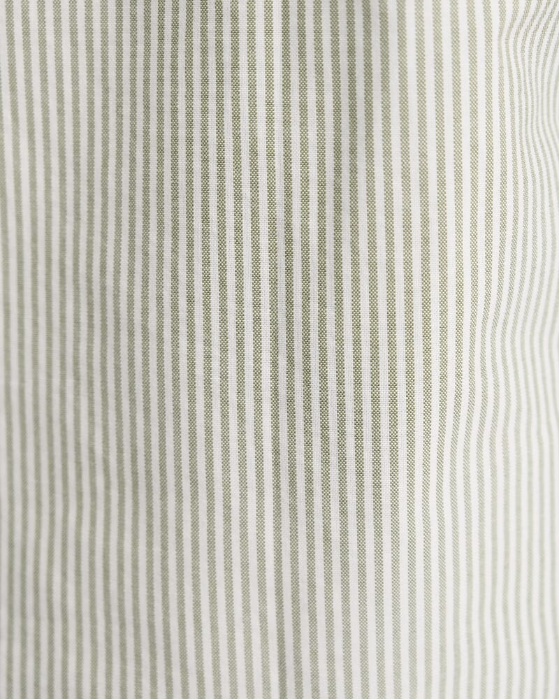 Oxford Stripe Long Sleeve Shirt in KHAKI