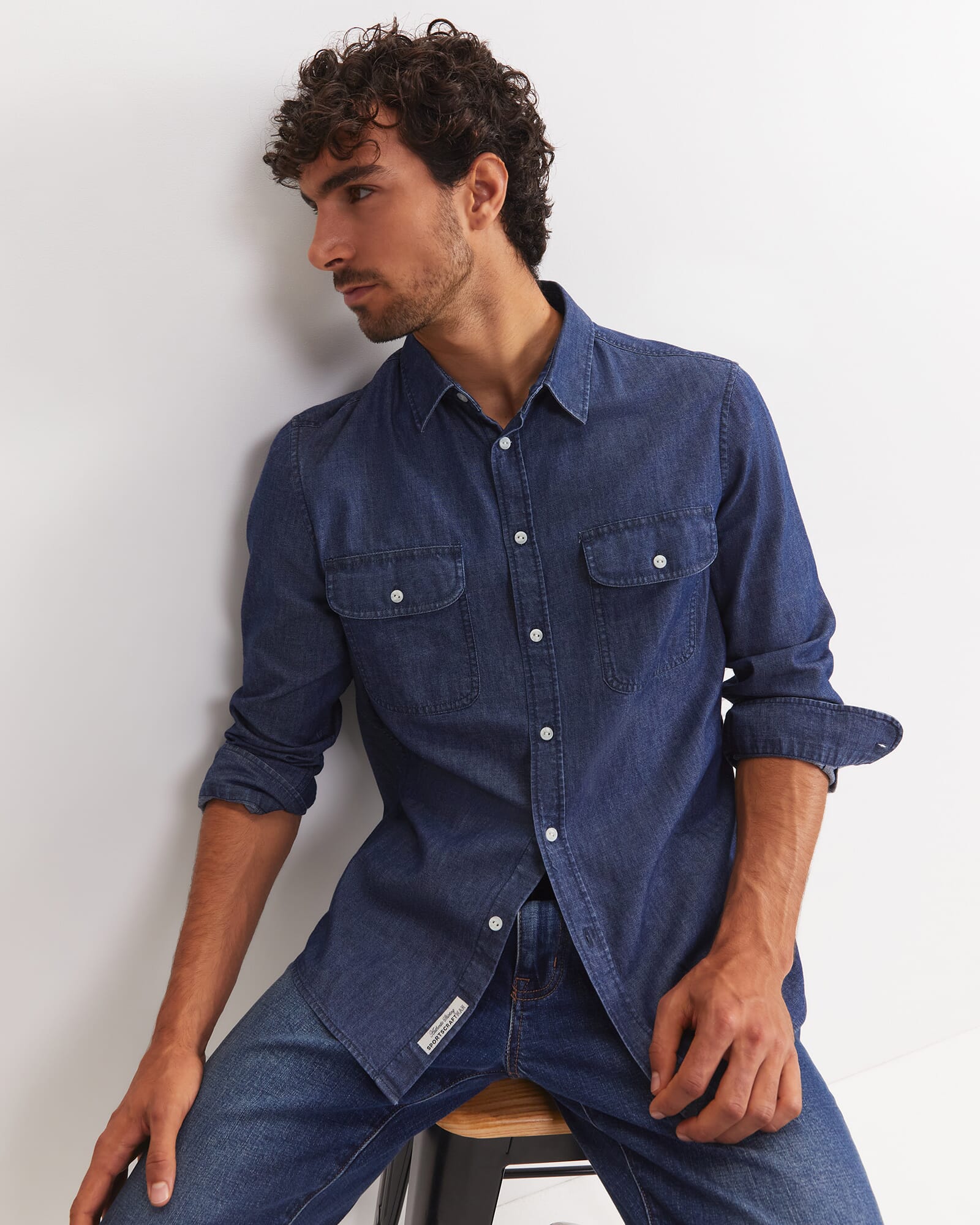 Long Sleeve Denim Shirt