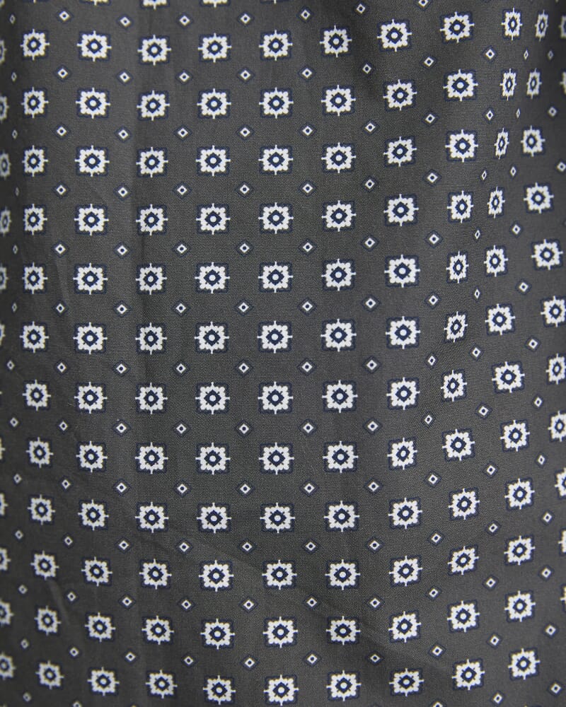 William Long Sleeve Print Shirt in KHAKI