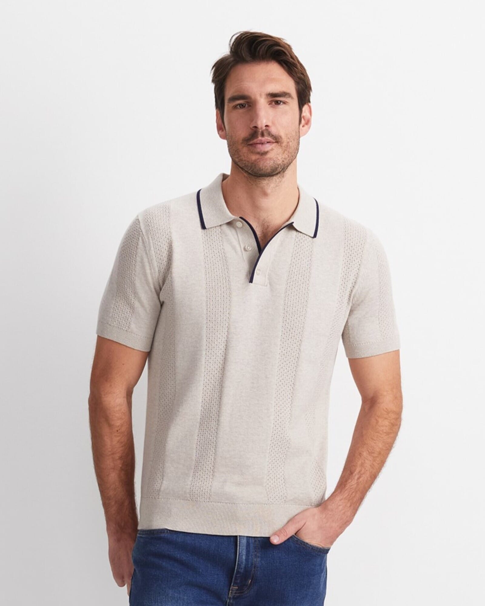 Luka Short Sleeve Knit Polo