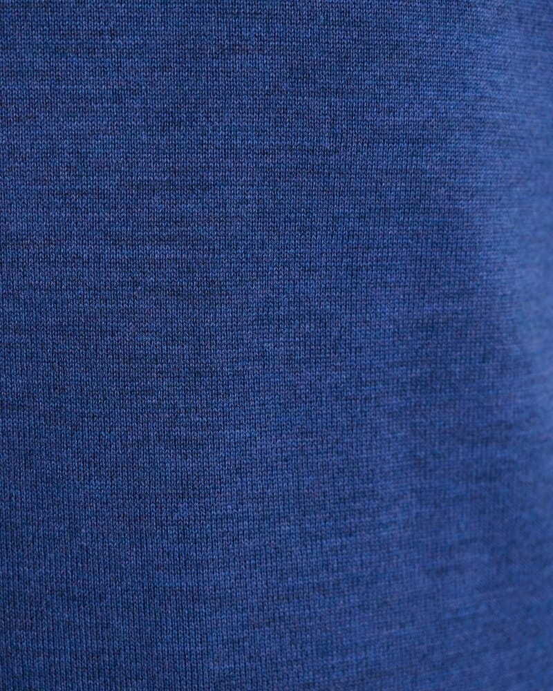 Henry Merino Quarter Zip Knit in LAPIS