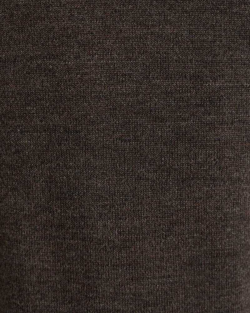 Henry Merino Quarter Zip Knit in TRUFFLE