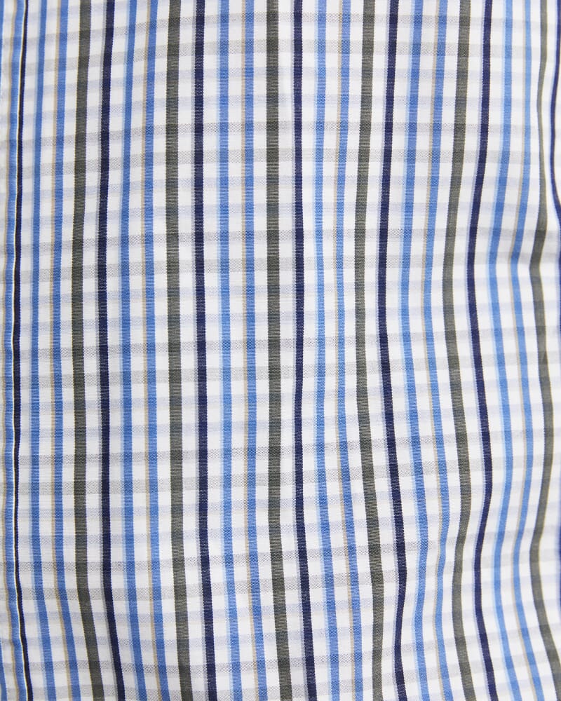 Gibson Long Sleeve Check Shirt in COBALT