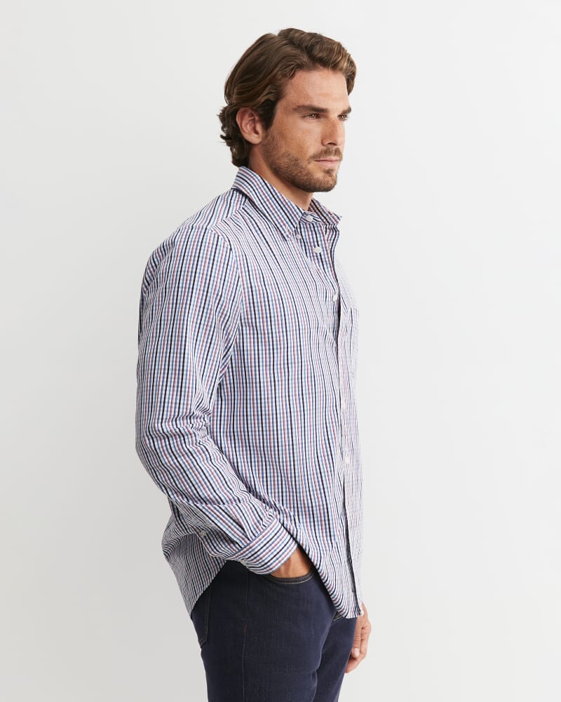 Gibson Long Sleeve Check Shirt in FIG