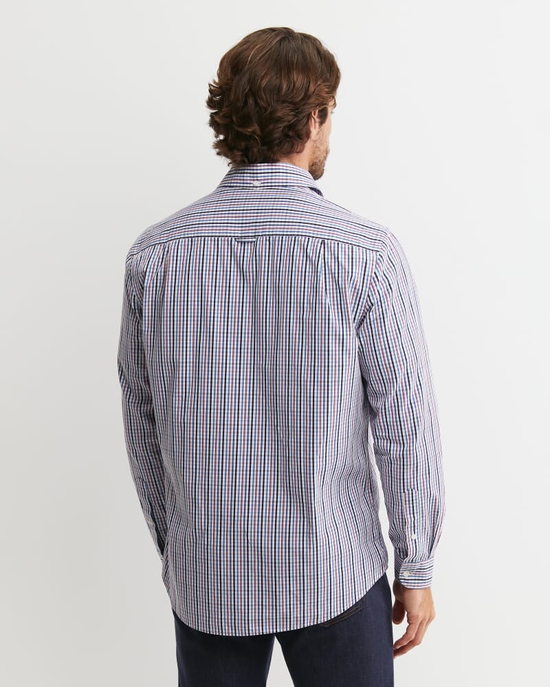 Gibson Long Sleeve Check Shirt in FIG