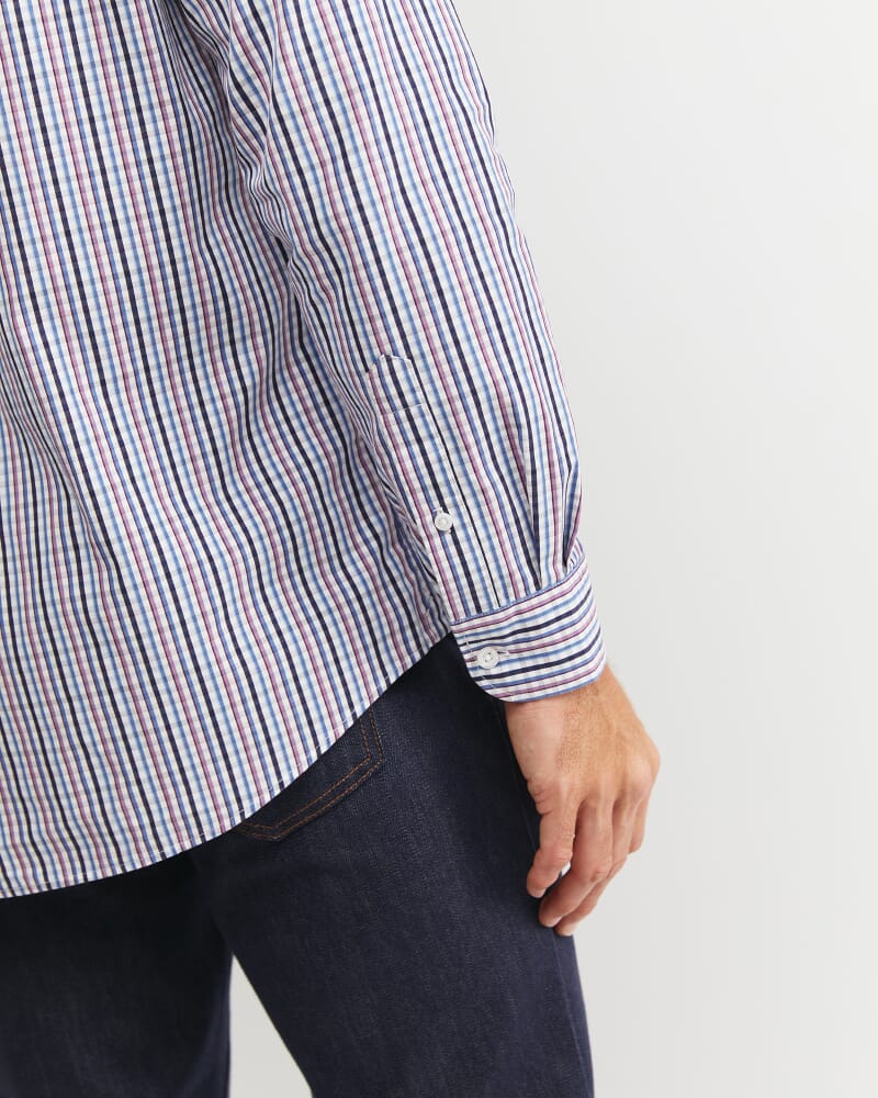 Gibson Long Sleeve Check Shirt in FIG