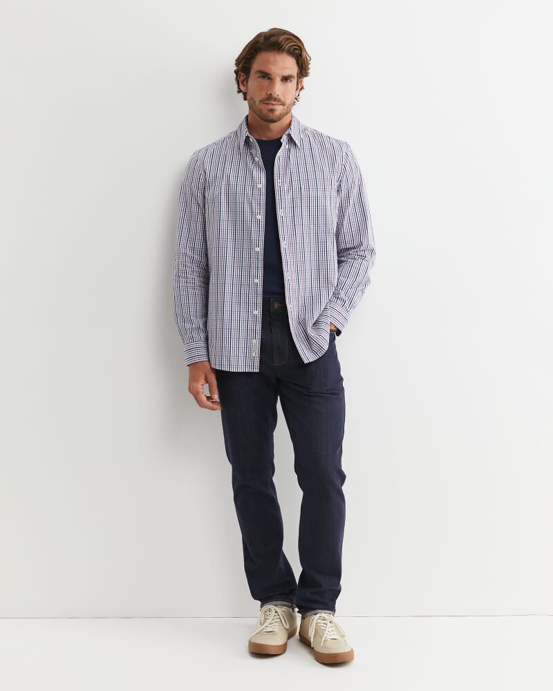 Gibson Long Sleeve Check Shirt in FIG