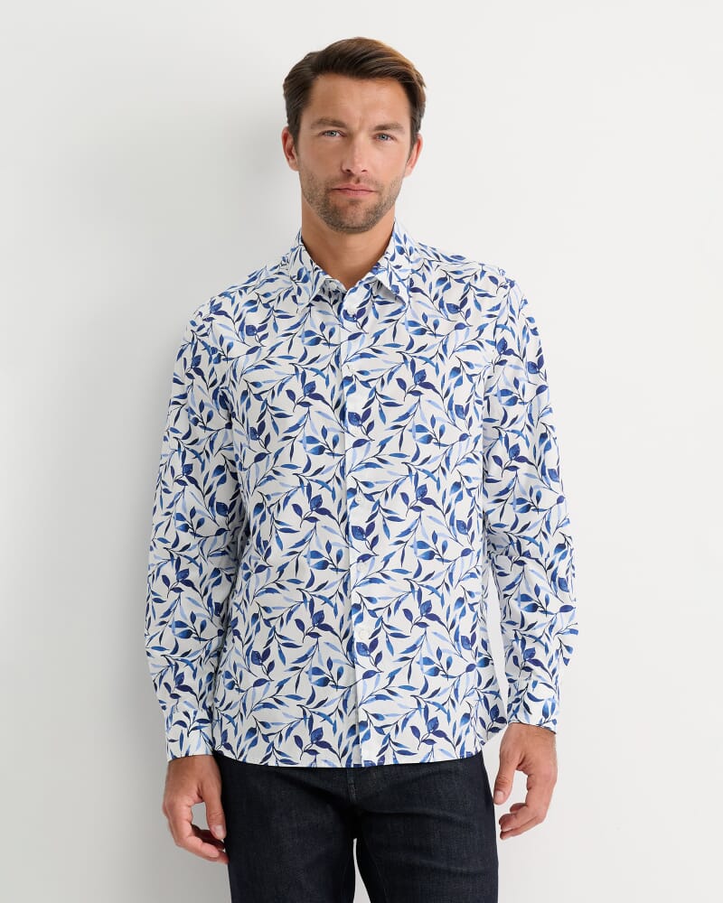 Wyella Long Sleeve Print Shirt in WHITE/MULTI