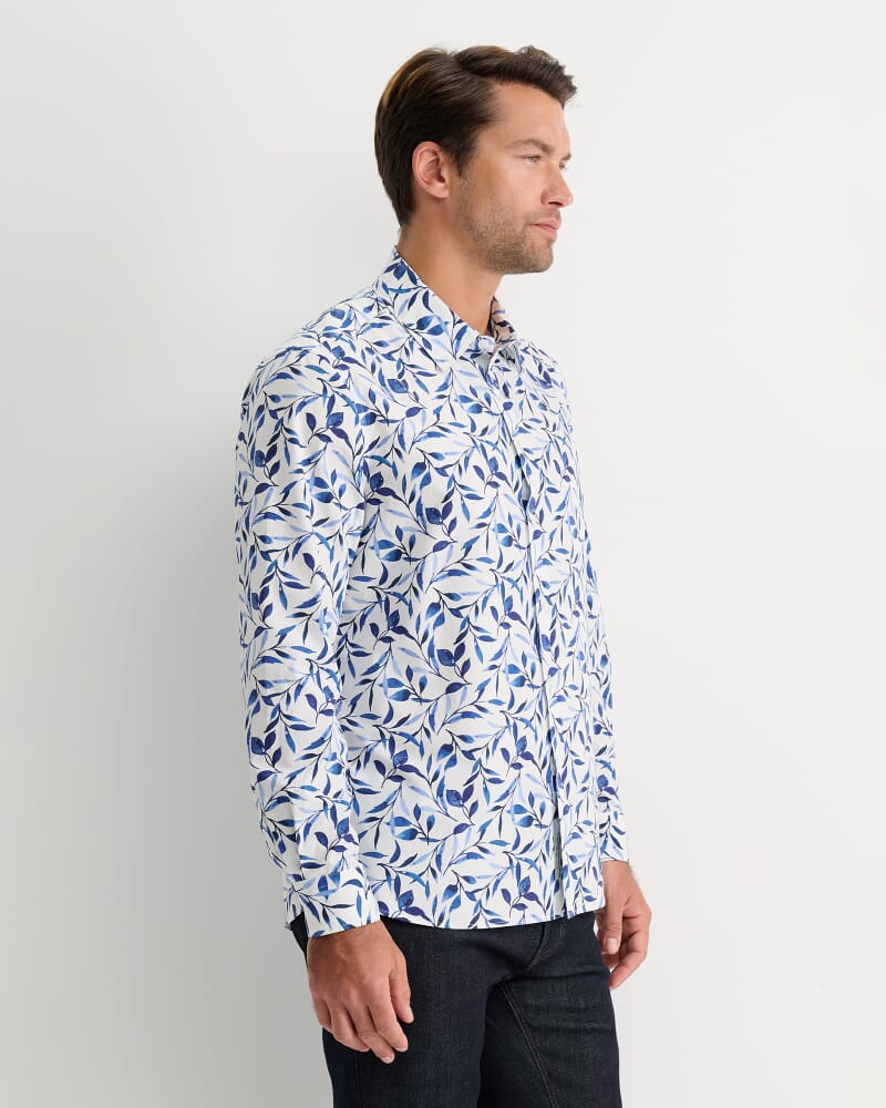 Wyella Long Sleeve Print Shirt in WHITE/MULTI