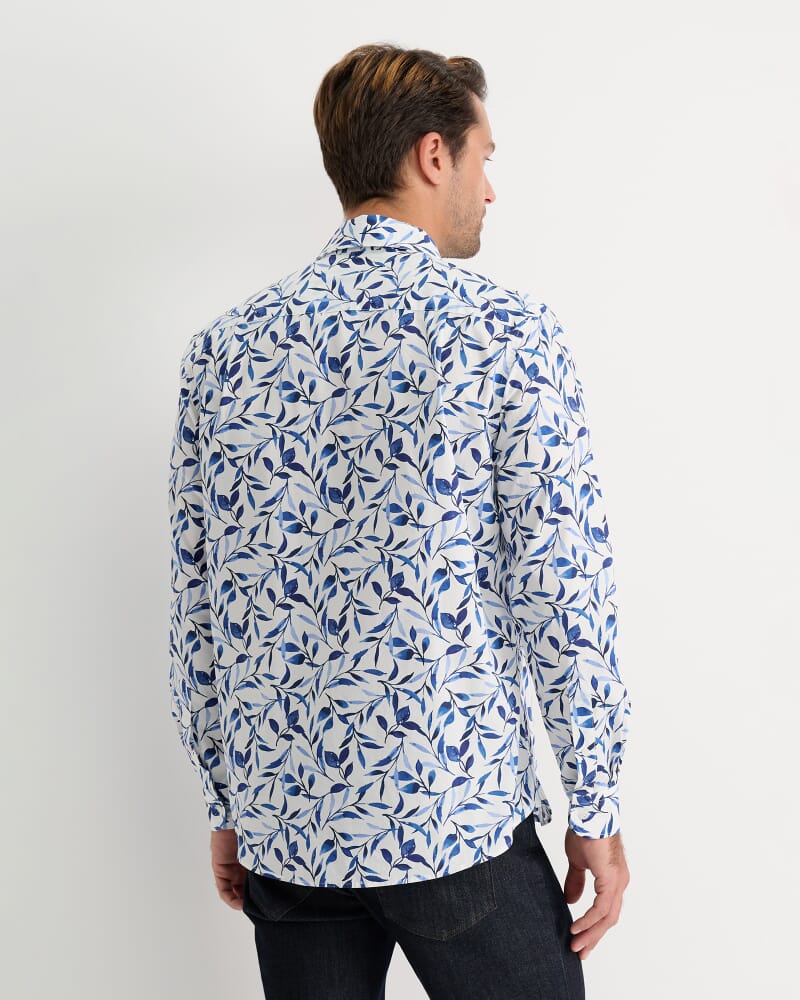 Wyella Long Sleeve Print Shirt in WHITE/MULTI