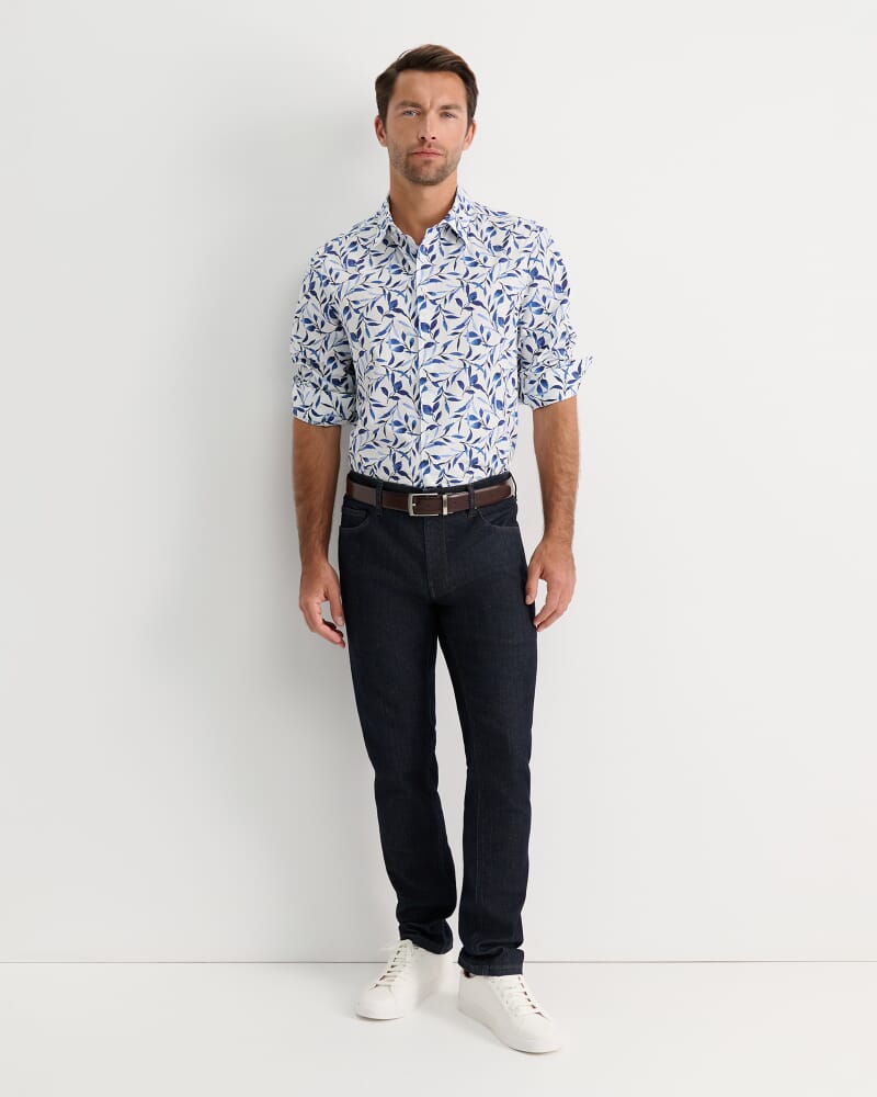 Wyella Long Sleeve Print Shirt in WHITE/MULTI