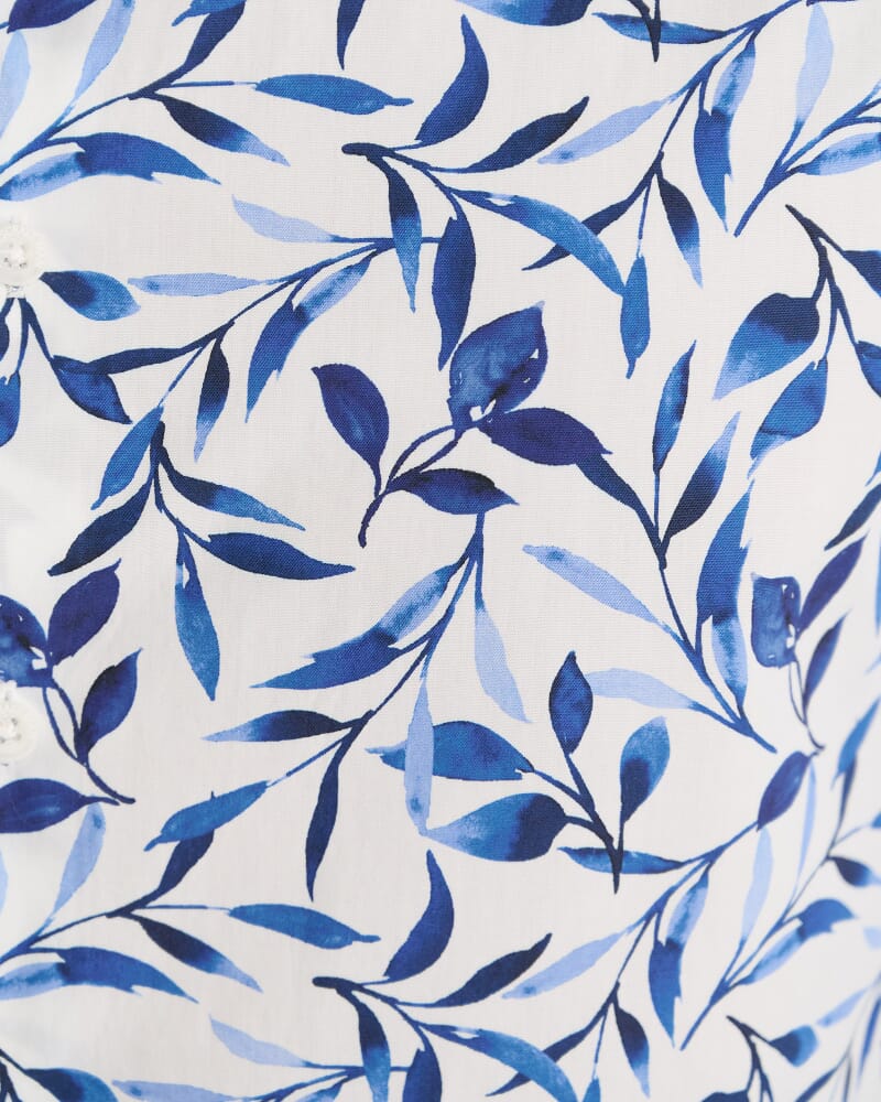 Wyella Long Sleeve Print Shirt in WHITE/MULTI