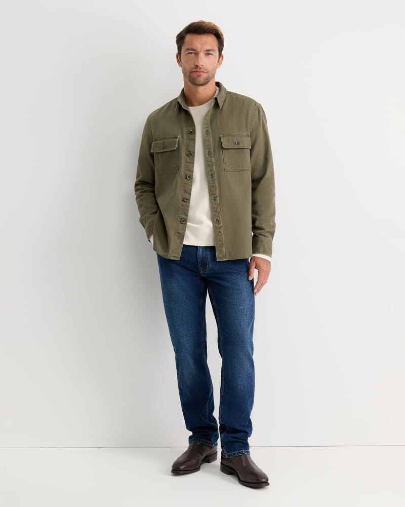 Jack Overshirt in DARK KHAKI