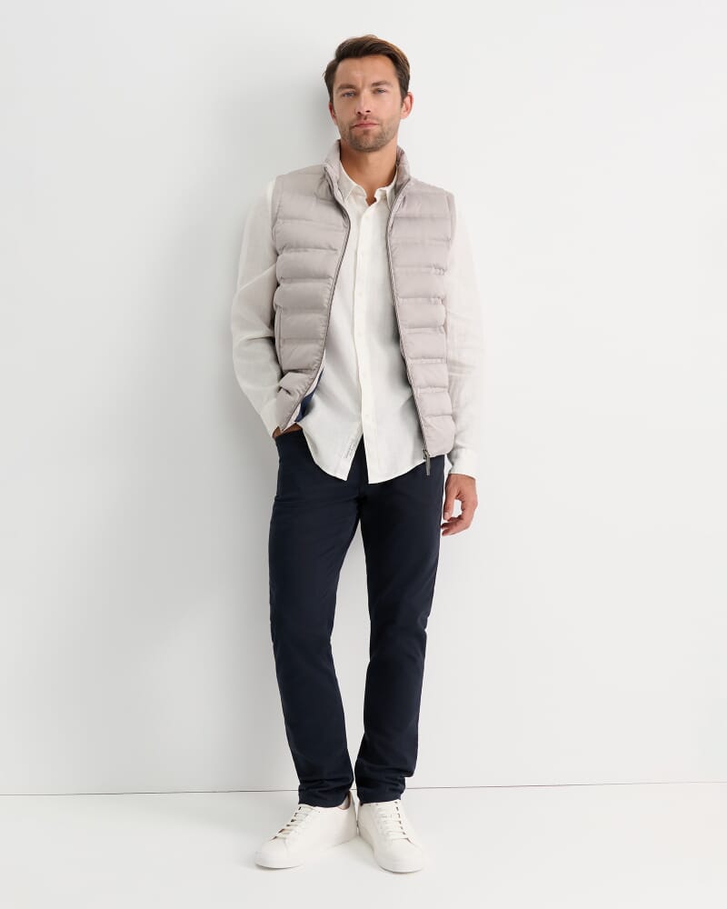 Curtis Puffer Vest in SILVER