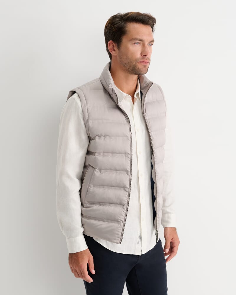 Curtis Puffer Vest in SILVER