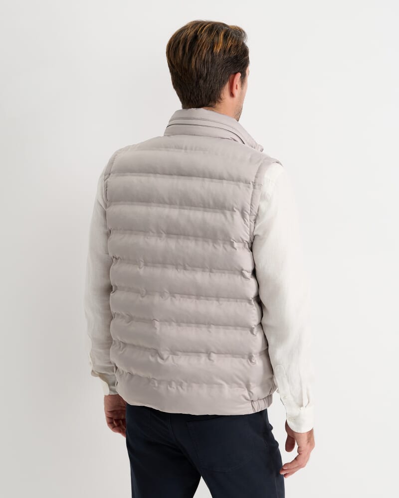 Curtis Puffer Vest in SILVER