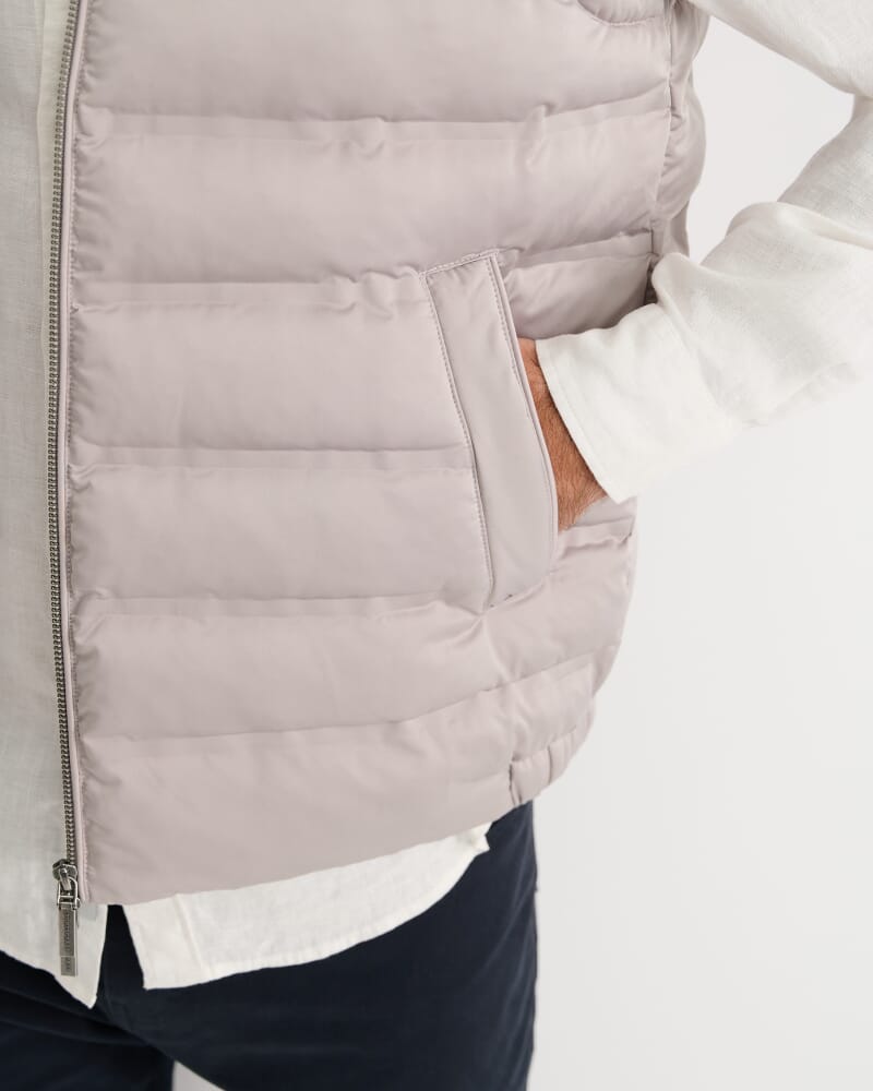 Curtis Puffer Vest in SILVER