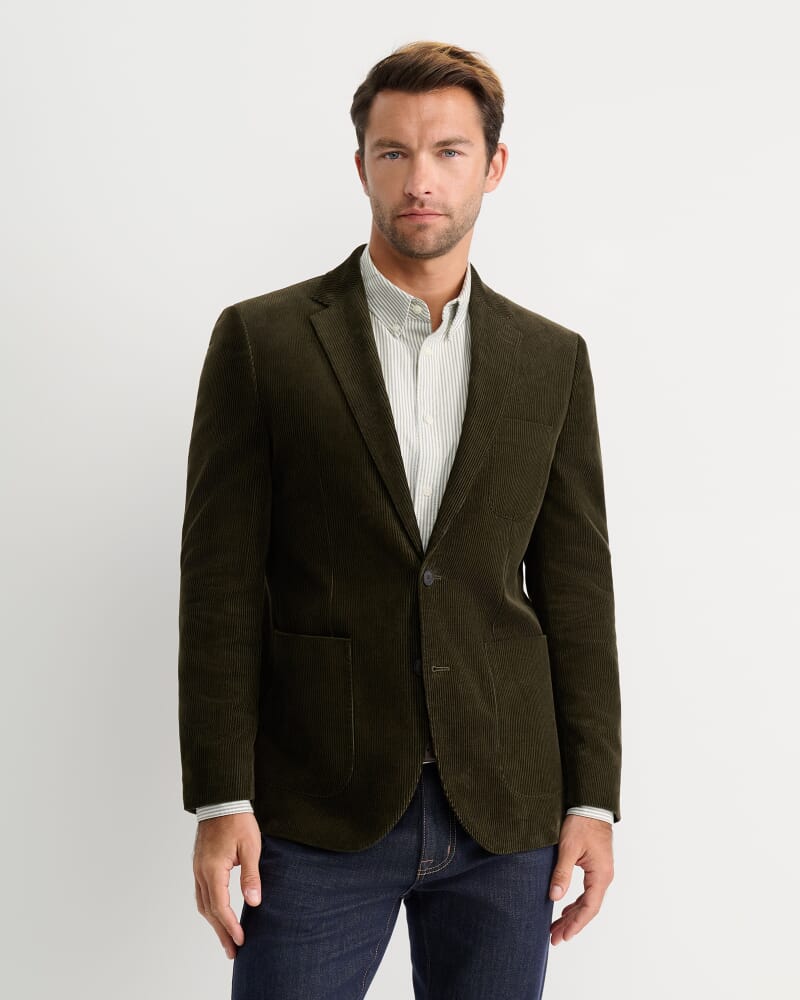 Caulfield Cord Blazer in KHAKI
