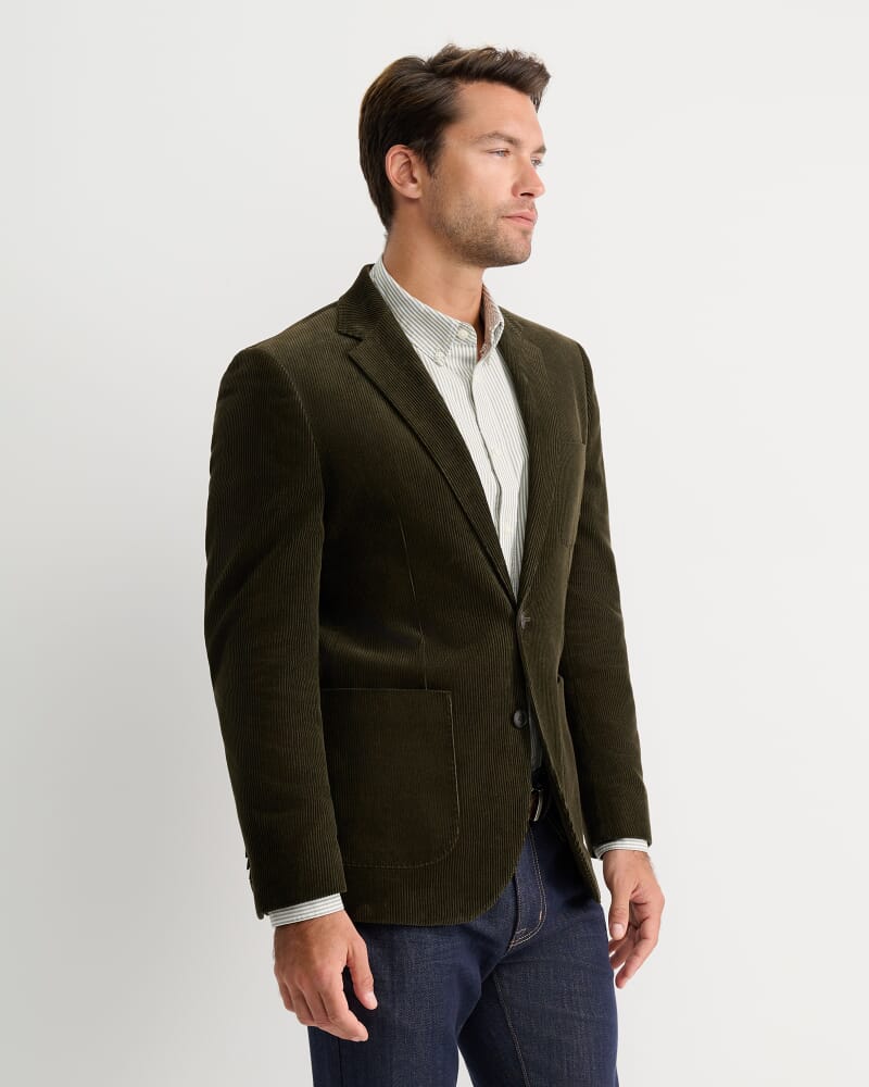 Caulfield Cord Blazer in KHAKI
