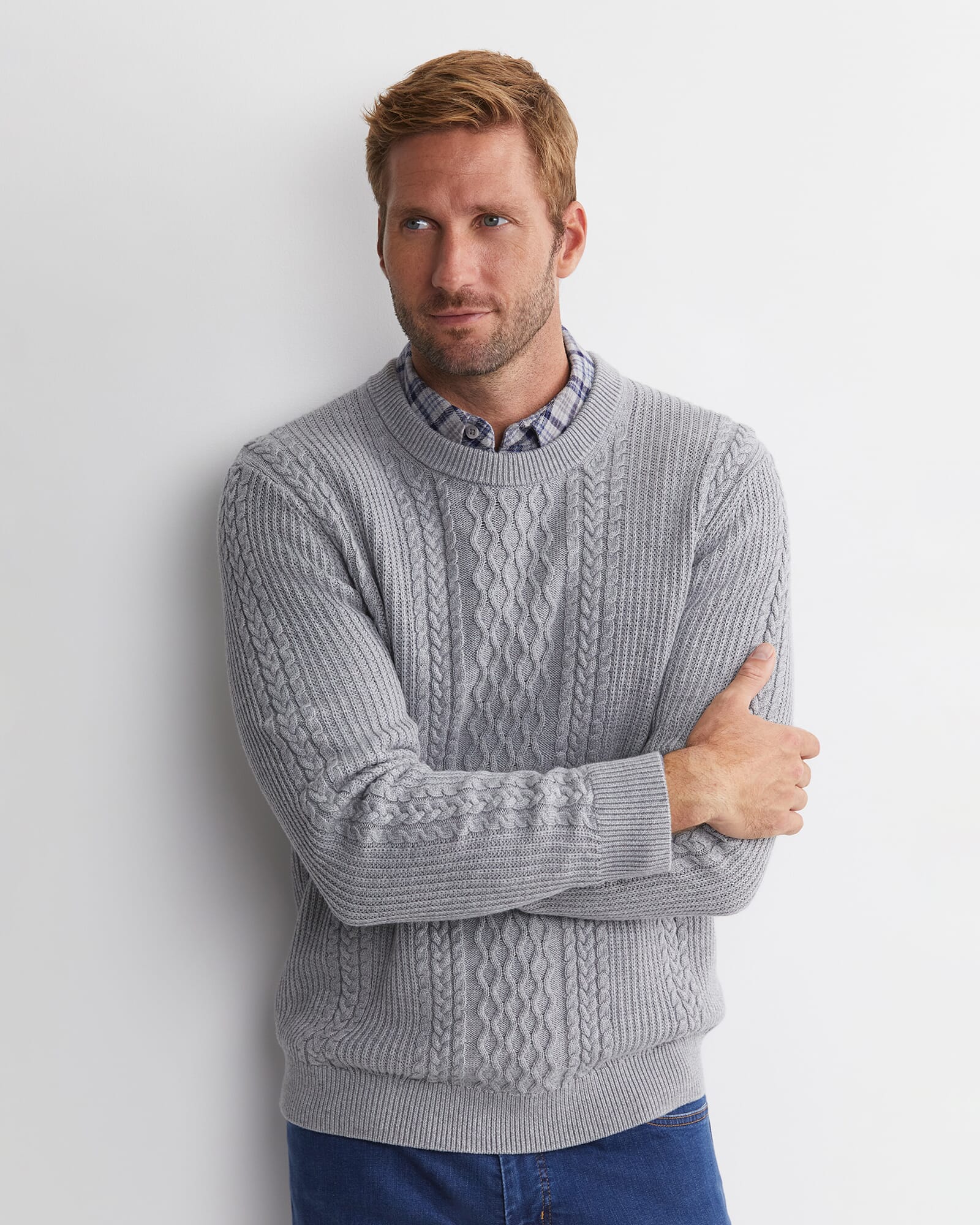 Joshua Cable Crew Knit