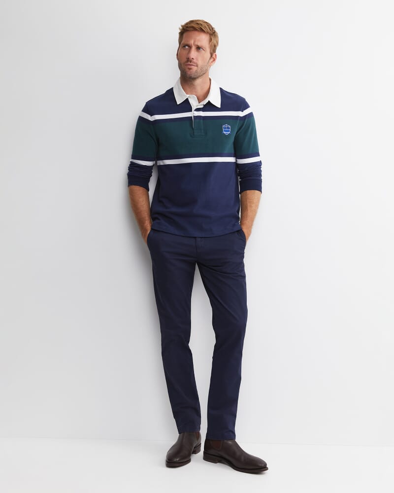 Brady Long Sleeve Rugby in FOREST