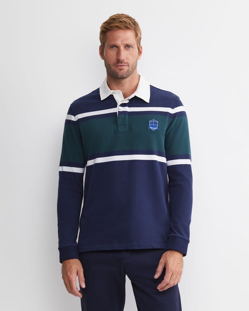 Brady Long Sleeve Rugby in FOREST